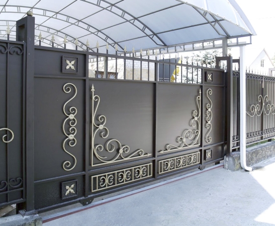 Металлические ворота в Краснодаре